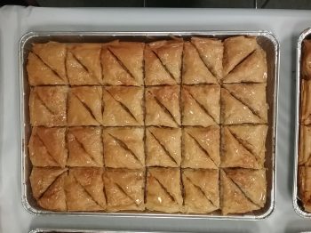 Jake and Telly's Catering: full tray of baklava